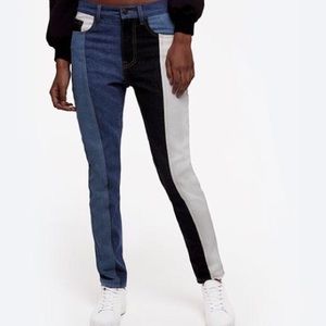 Daya by Zendaya Patchwork Colorblock Jeans